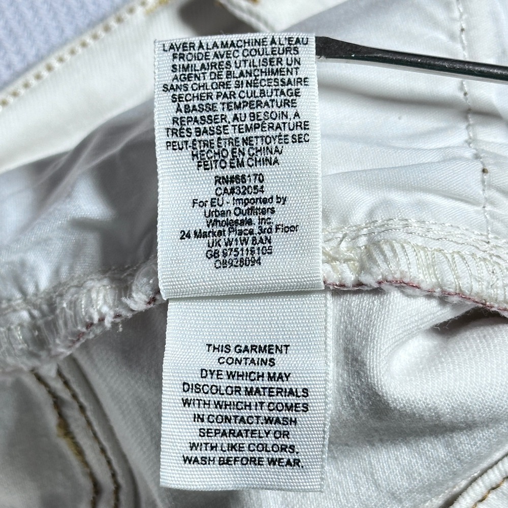 We The Free CRVY Flare Jeans Women 26 High Rise‎ Bell Bottom White Free People - Picture 5 of 13